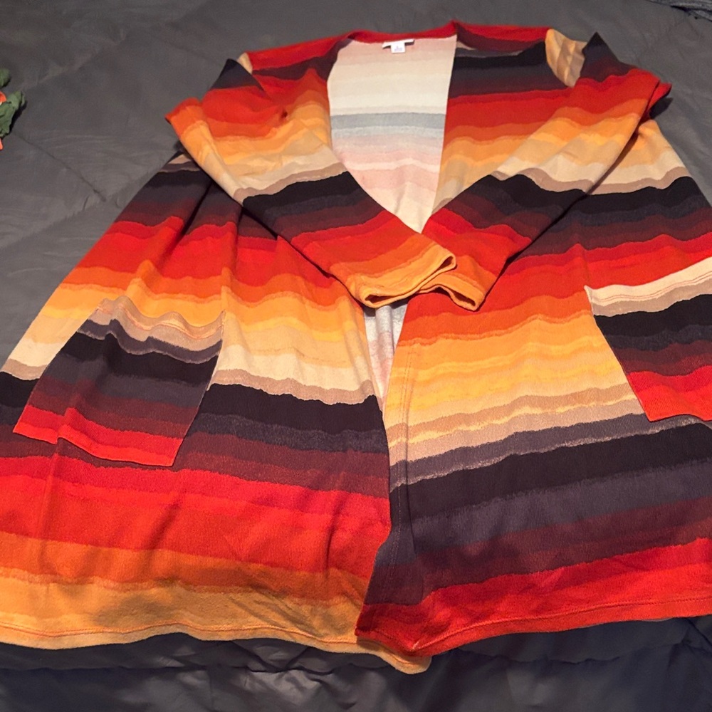 LuLaRoe Multicolor Striped Cardigan